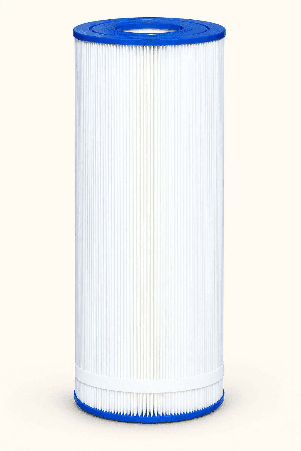 Unbranded illustration of a blue-capped Pleatco Ultra ULTRA-C3 pool filter cartridge