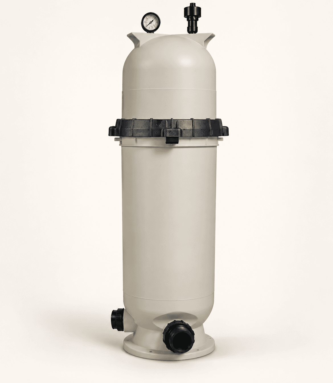 Unbranded illustration of Pentair Clean & Clear CC 150 pool filter housing